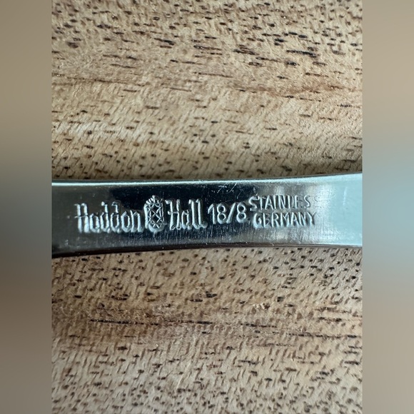 Vintage Haddon Hall 18/8 Germany Set of 4 Demitasse Stainless Spoons - Picture 5 of 5